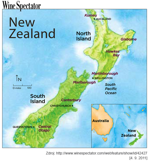 nový zéland mapa světa Nový Zéland   vinařské regiony   WineWorld.CZ   přímý dovozce vín  nový zéland mapa světa